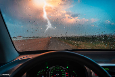 Car & Thunderstorm